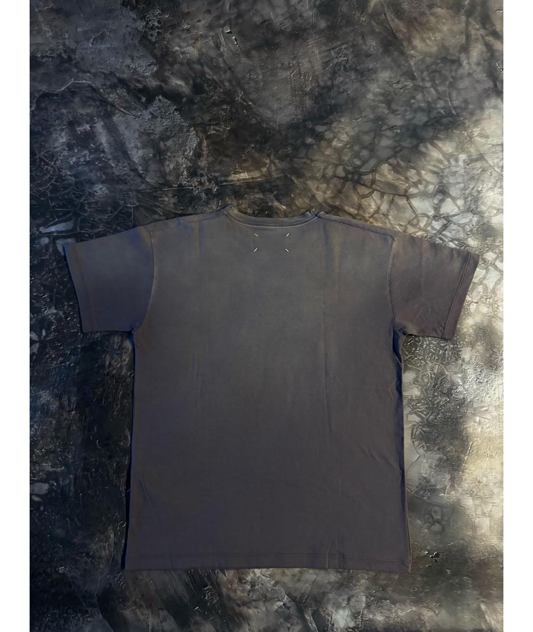 MAISON MARGIELA Фиолетовая хлопковая футболка, фото 2