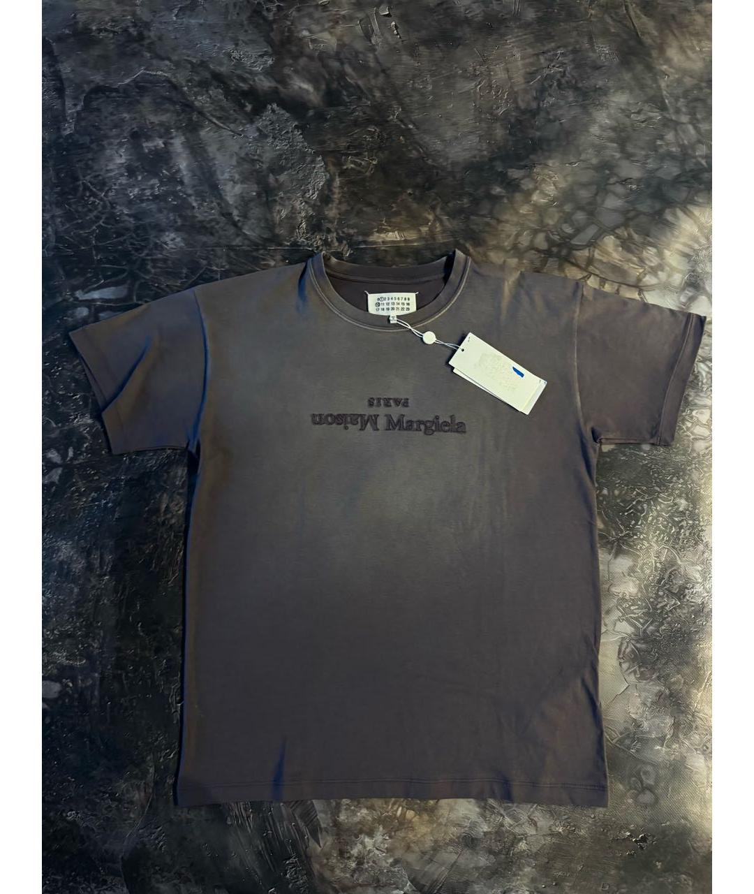 MAISON MARGIELA Фиолетовая хлопковая футболка, фото 6