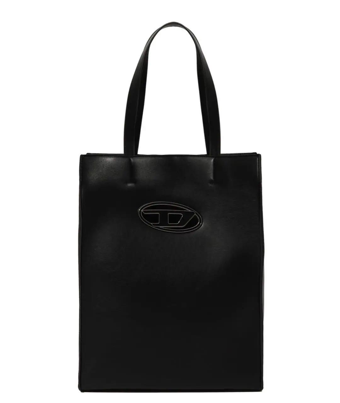 DIESEL Черная кожаная сумка тоут, фото 1