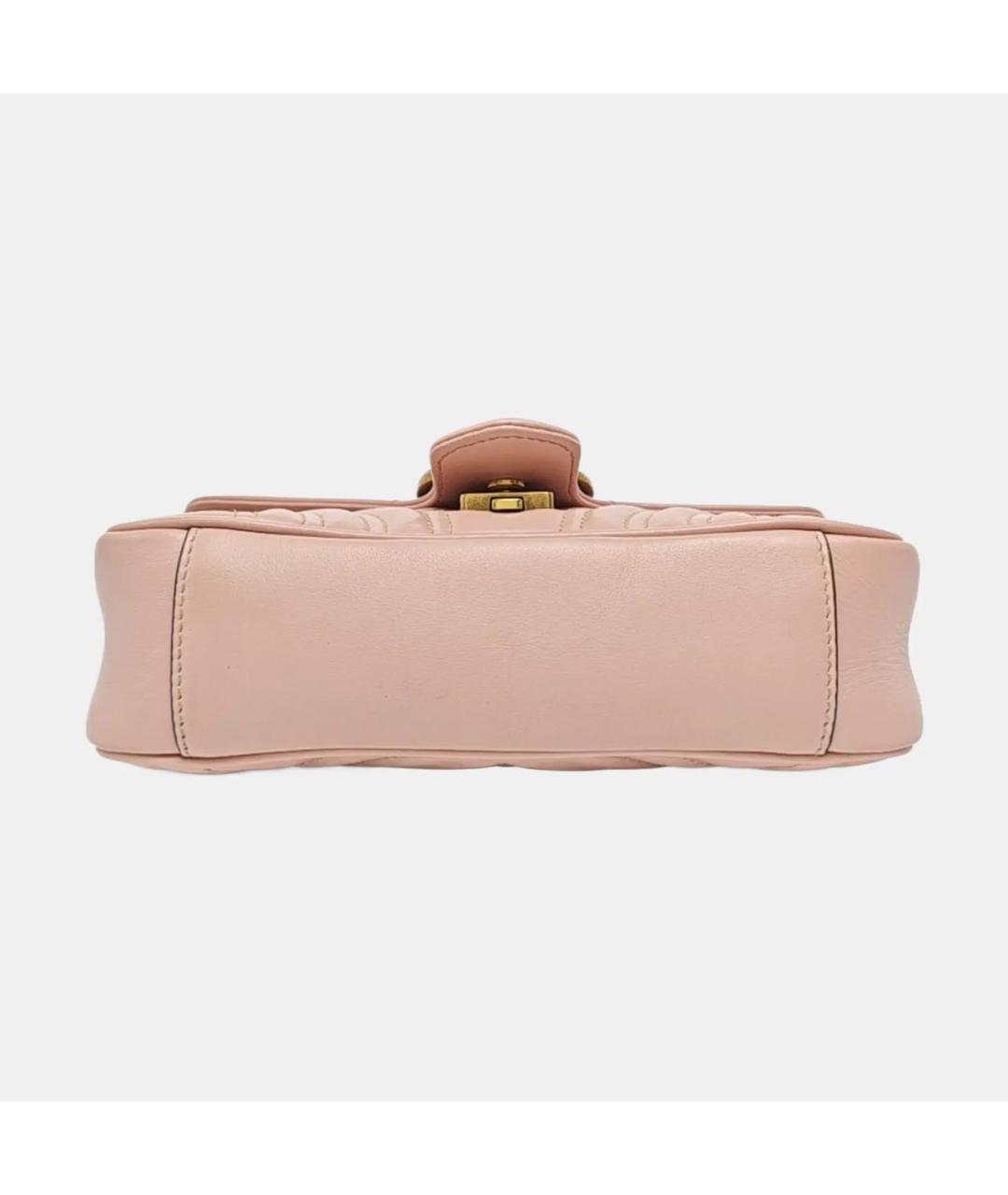 GUCCI Розовая кожаная сумка через плечо, фото 4