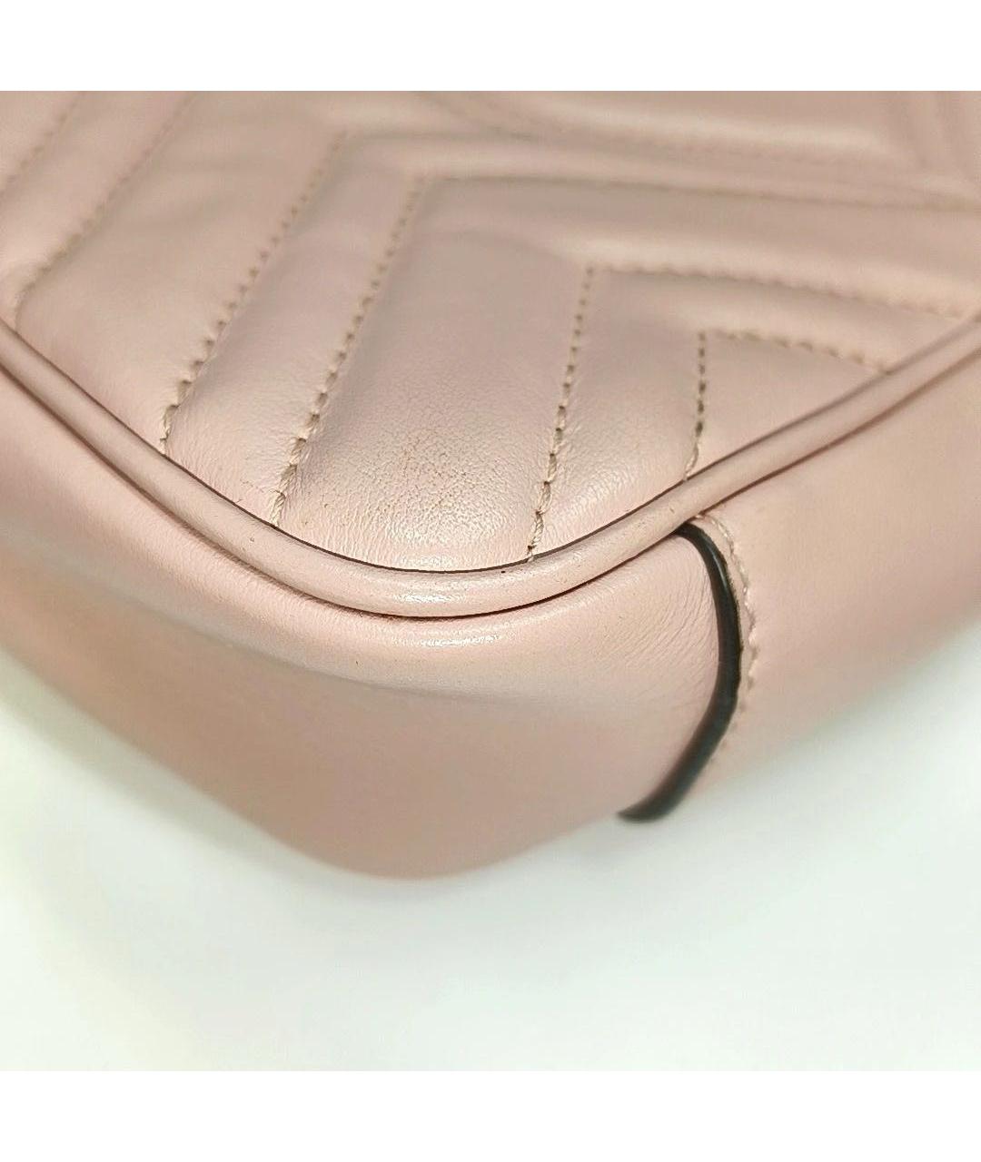 GUCCI Розовая кожаная сумка через плечо, фото 8