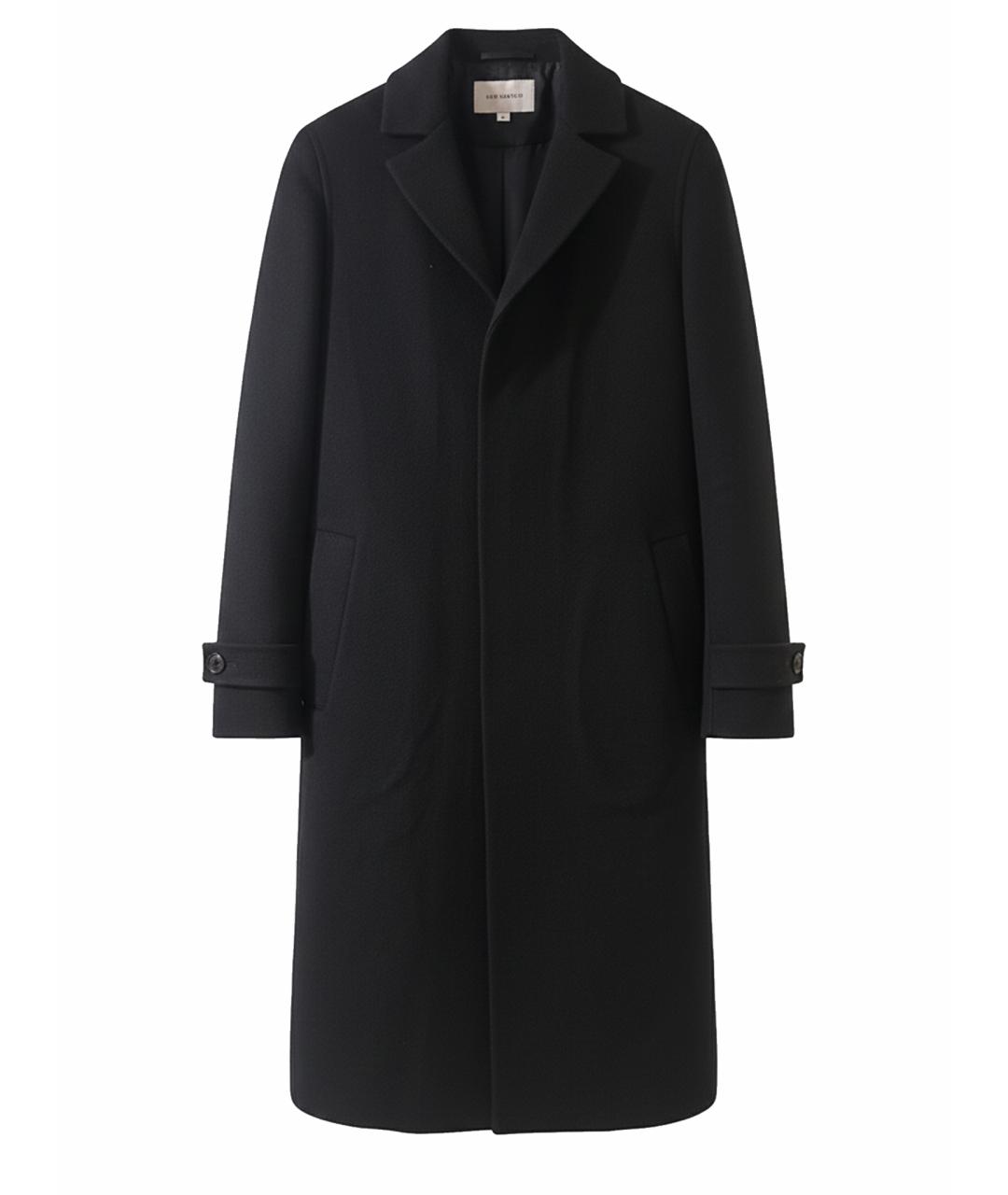 LORO PIANA Черное кашемировое пальто, фото 1