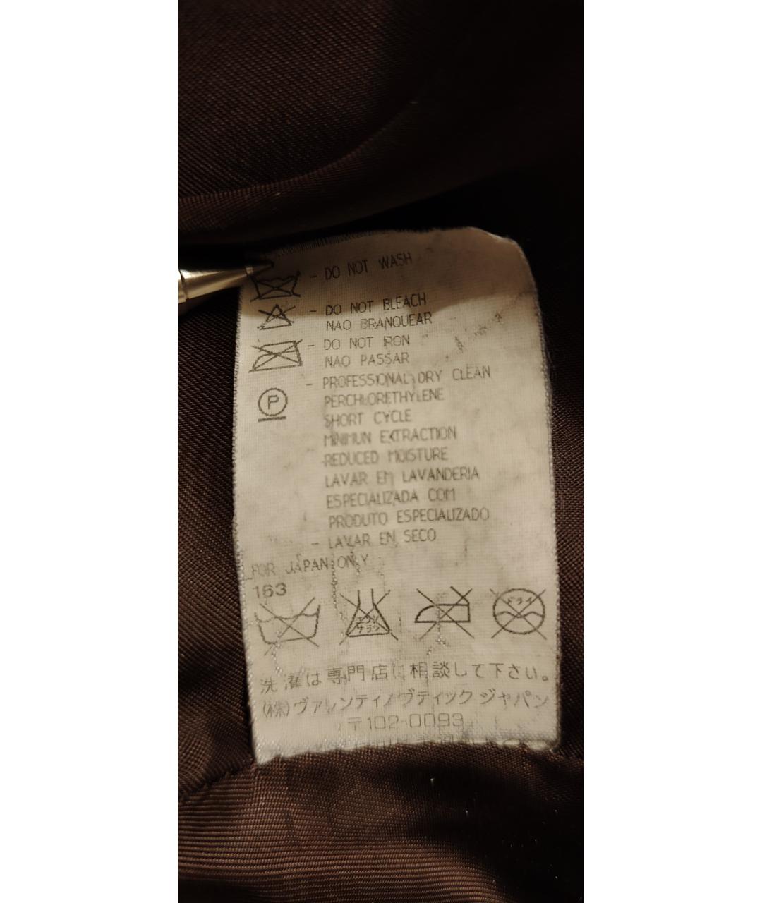 VALENTINO Коричневая кожаная куртка, фото 7