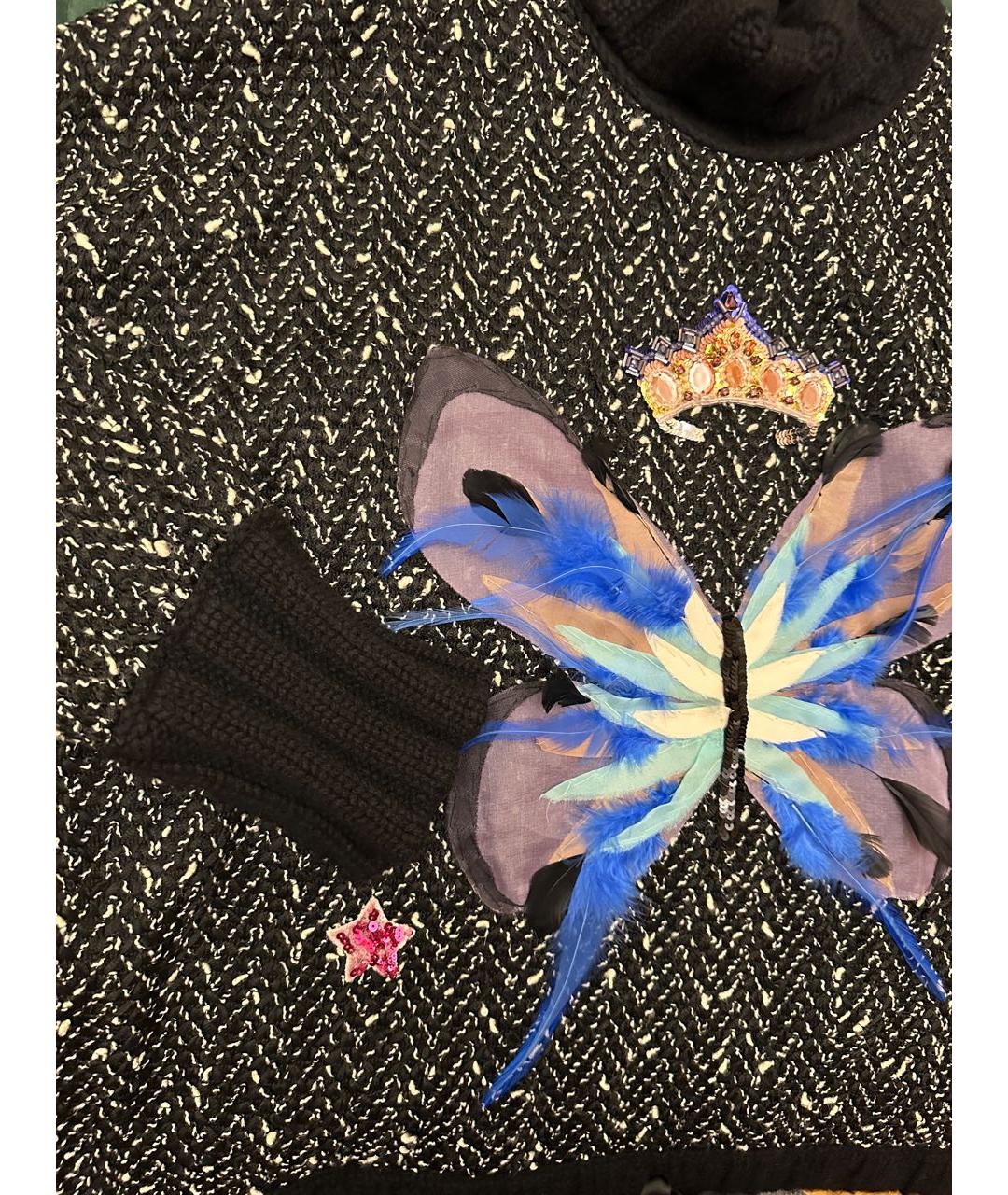 DOLCE&GABBANA Черный шерстяной джемпер / свитер, фото 7