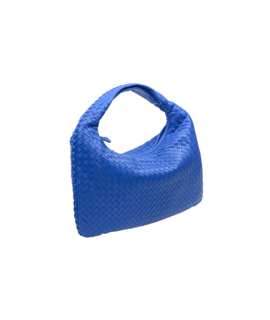 BOTTEGA VENETA Синяя кожаная сумка через плечо, фото 2