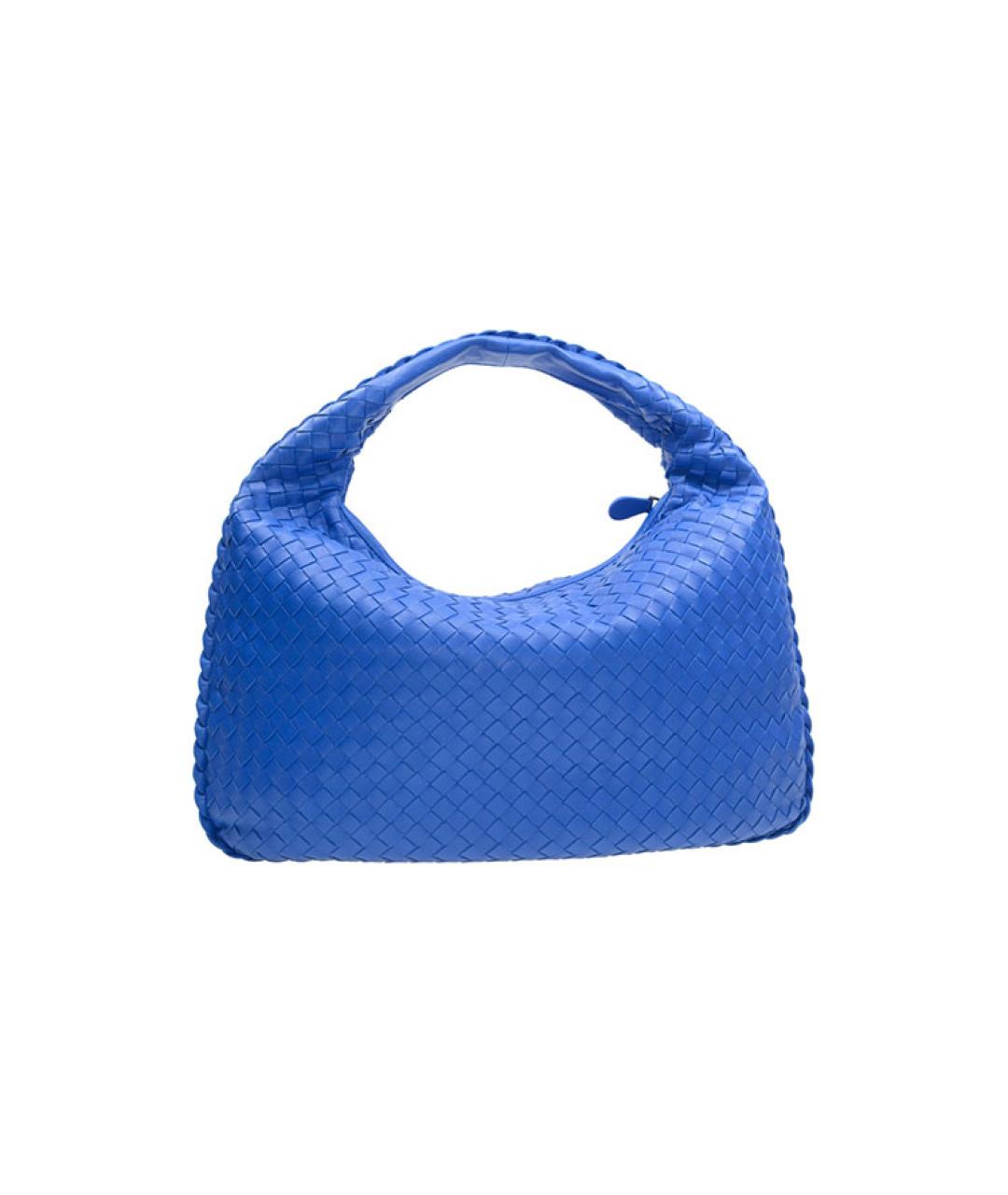 BOTTEGA VENETA Синяя кожаная сумка через плечо, фото 3