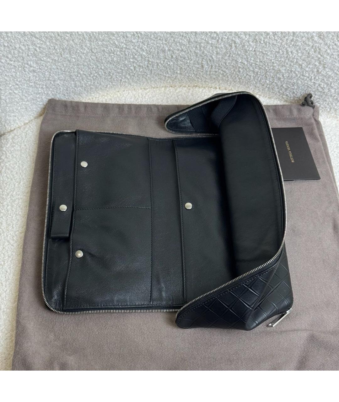 BOTTEGA VENETA Черная косметичка, фото 5