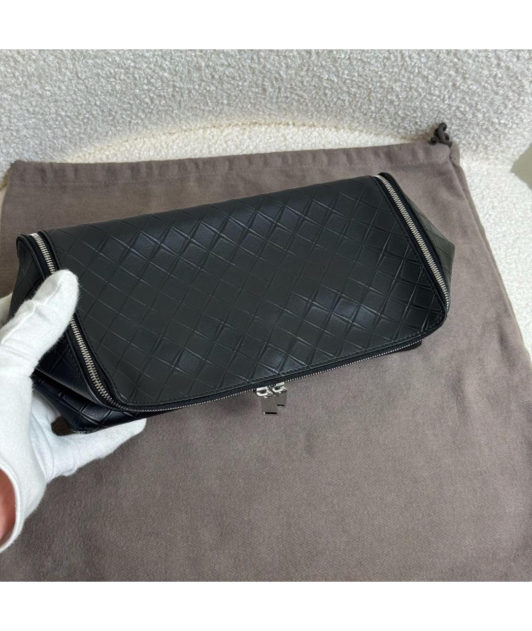 BOTTEGA VENETA Черная косметичка, фото 2