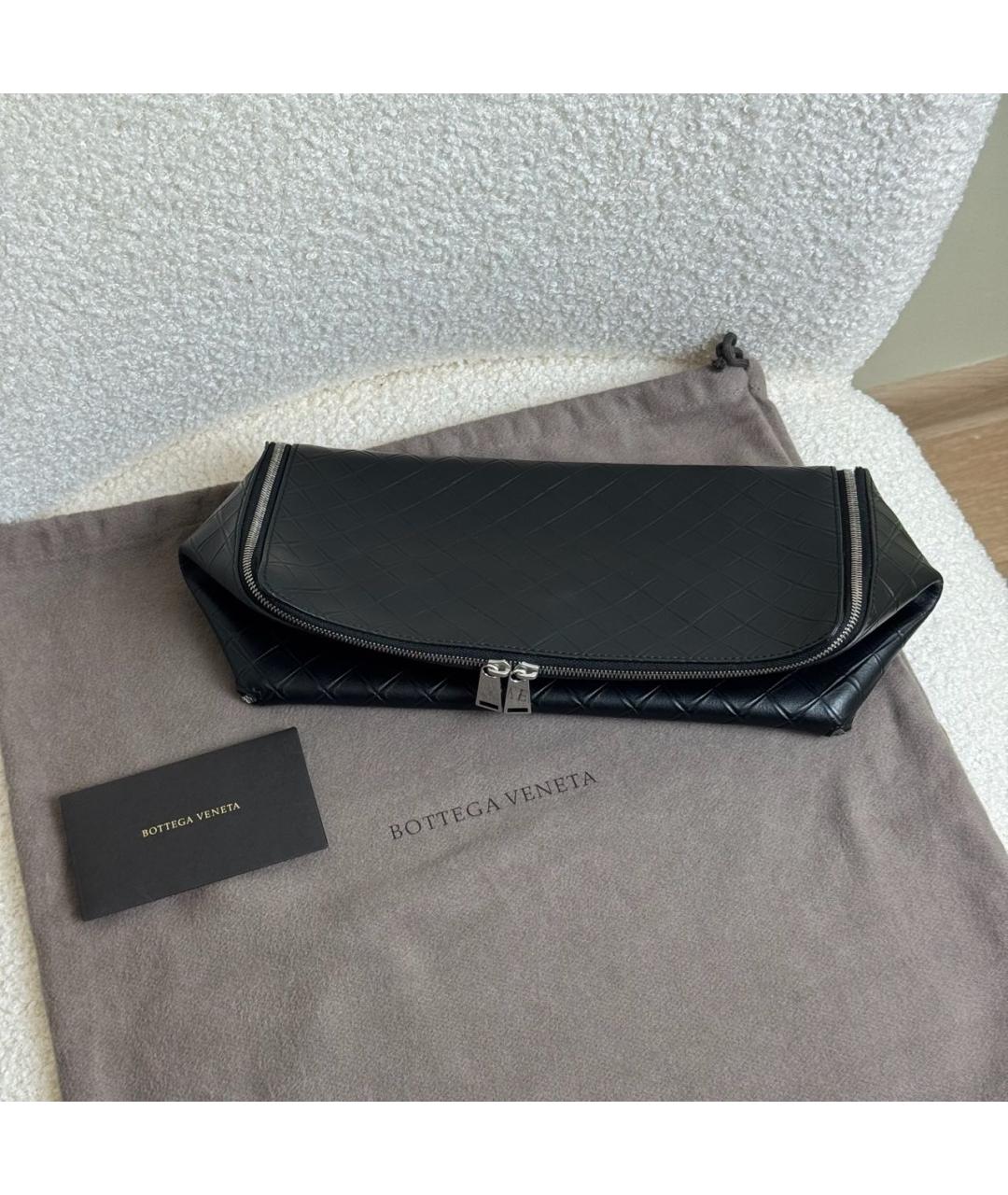BOTTEGA VENETA Черная косметичка, фото 6