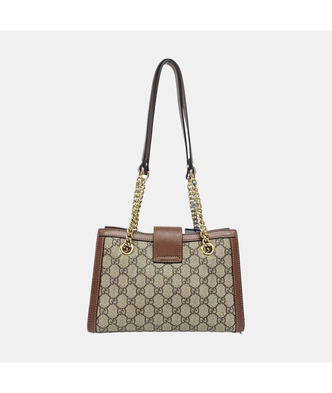 GUCCI Коричневая кожаная сумка тоут, фото 3