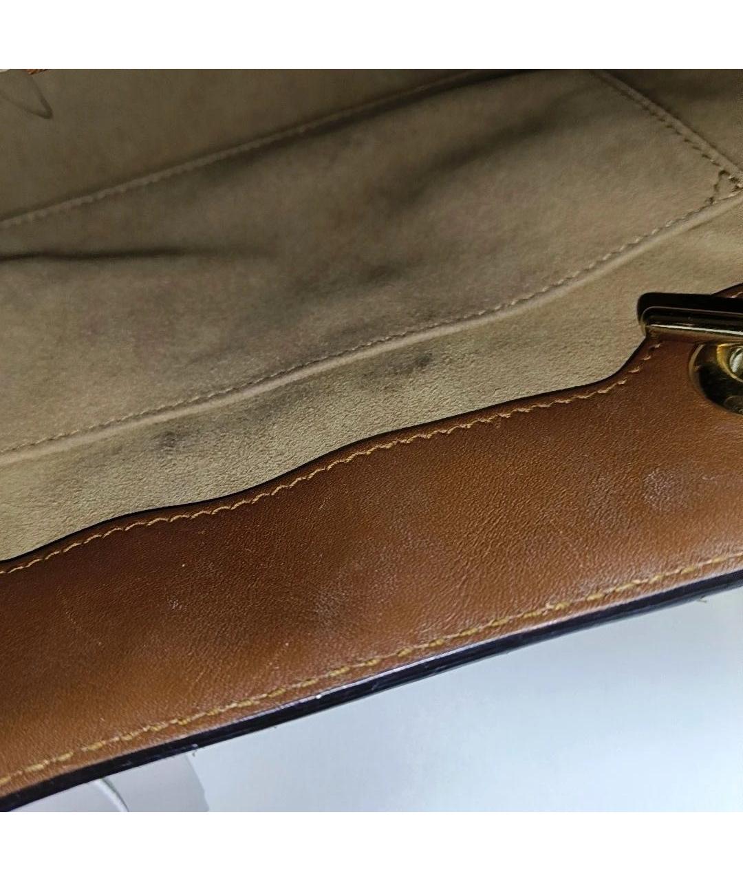 GUCCI Коричневая кожаная сумка тоут, фото 8
