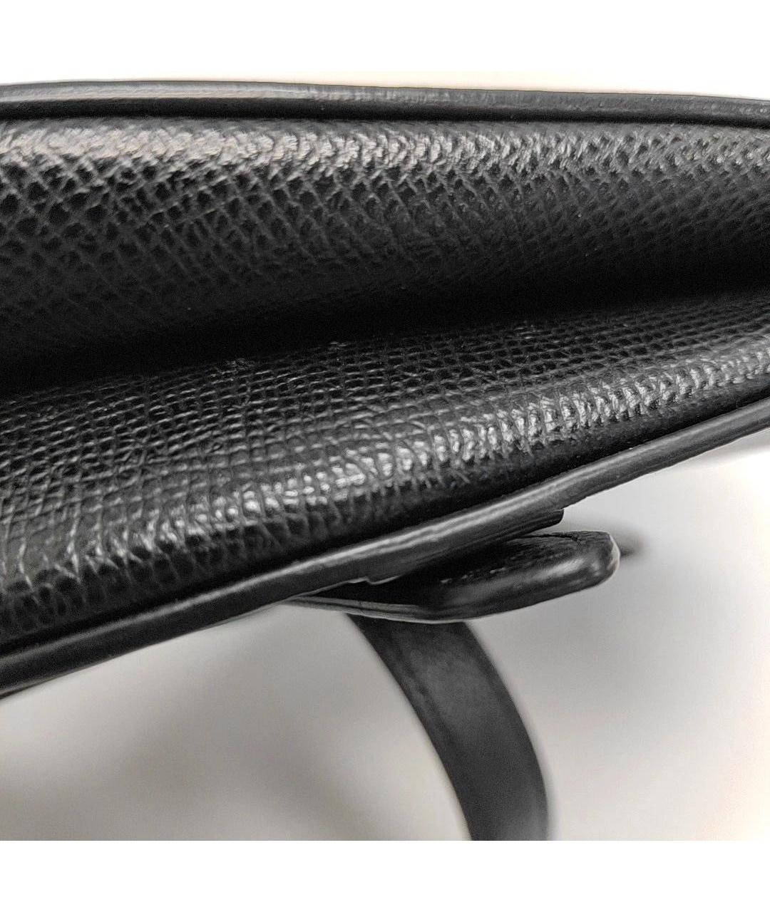 CHRISTIAN DIOR Черная кожаная сумка с короткими ручками, фото 7