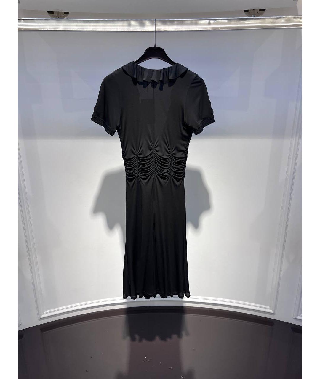 ROBERTO CAVALLI Черное шелковое коктейльное платье, фото 3