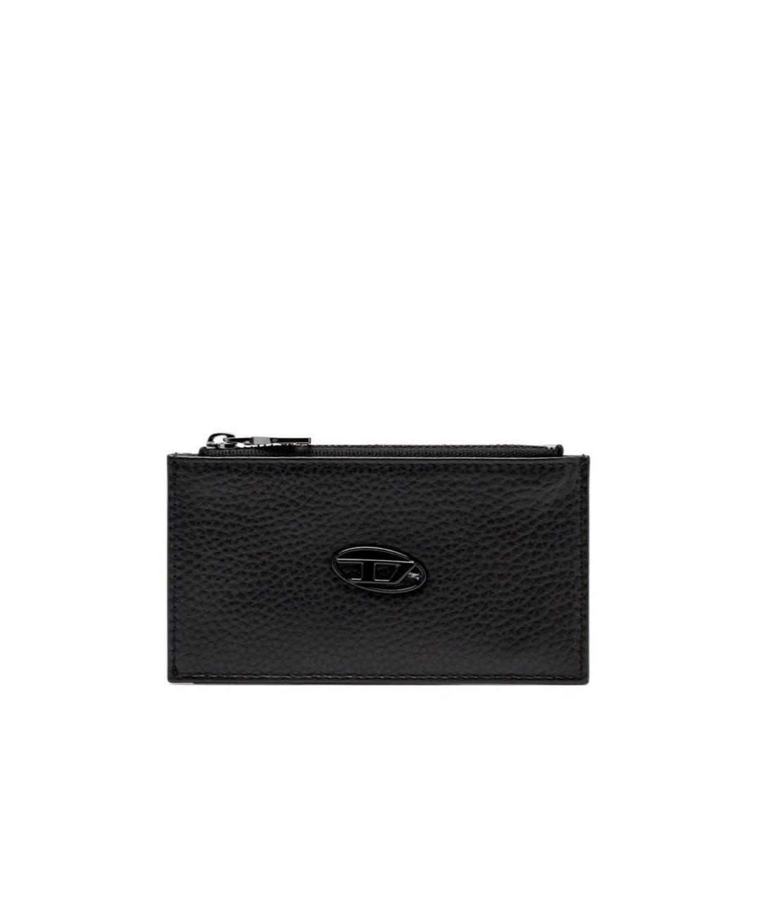 DIESEL Черный кожаный кошелек, фото 1