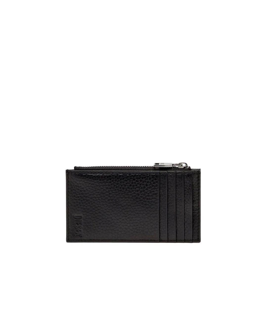 DIESEL Черный кожаный кошелек, фото 2