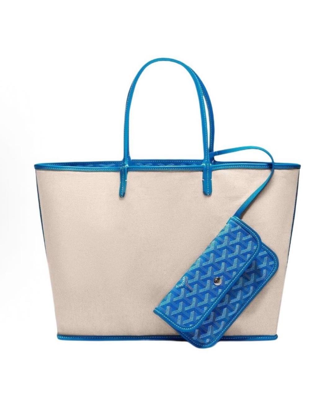 GOYARD Синяя сумка тоут, фото 5