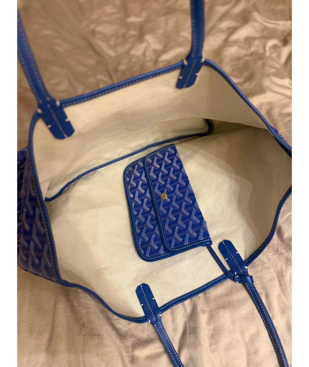 GOYARD Синяя сумка тоут, фото 4