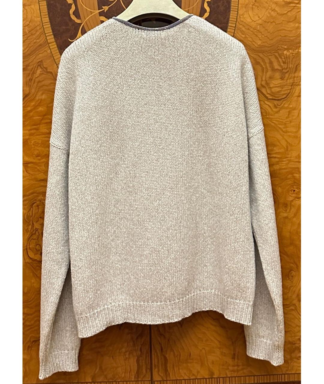 BRUNELLO CUCINELLI Бежевый кашемировый джемпер / свитер, фото 2