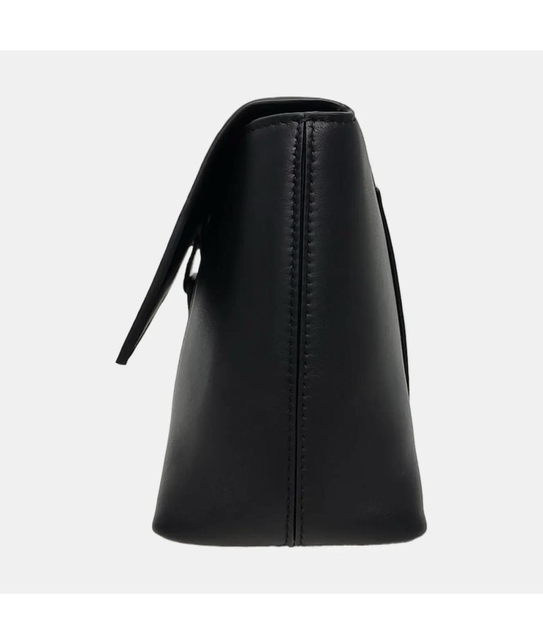 BALENCIAGA Черная кожаная сумка через плечо, фото 2