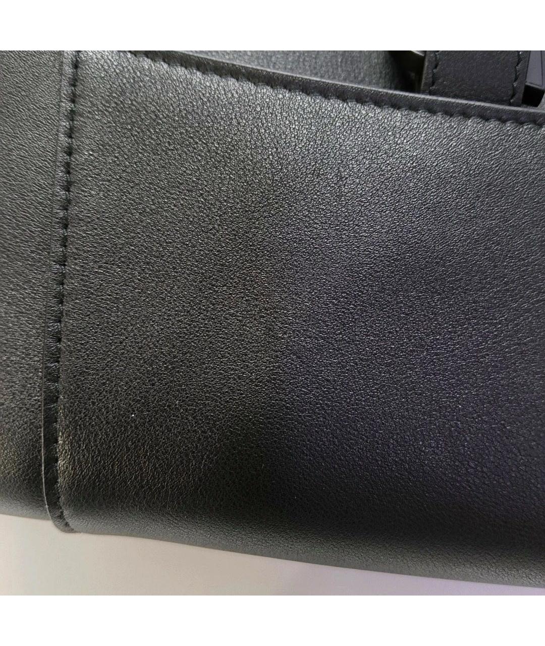 BALENCIAGA Черная кожаная сумка через плечо, фото 5