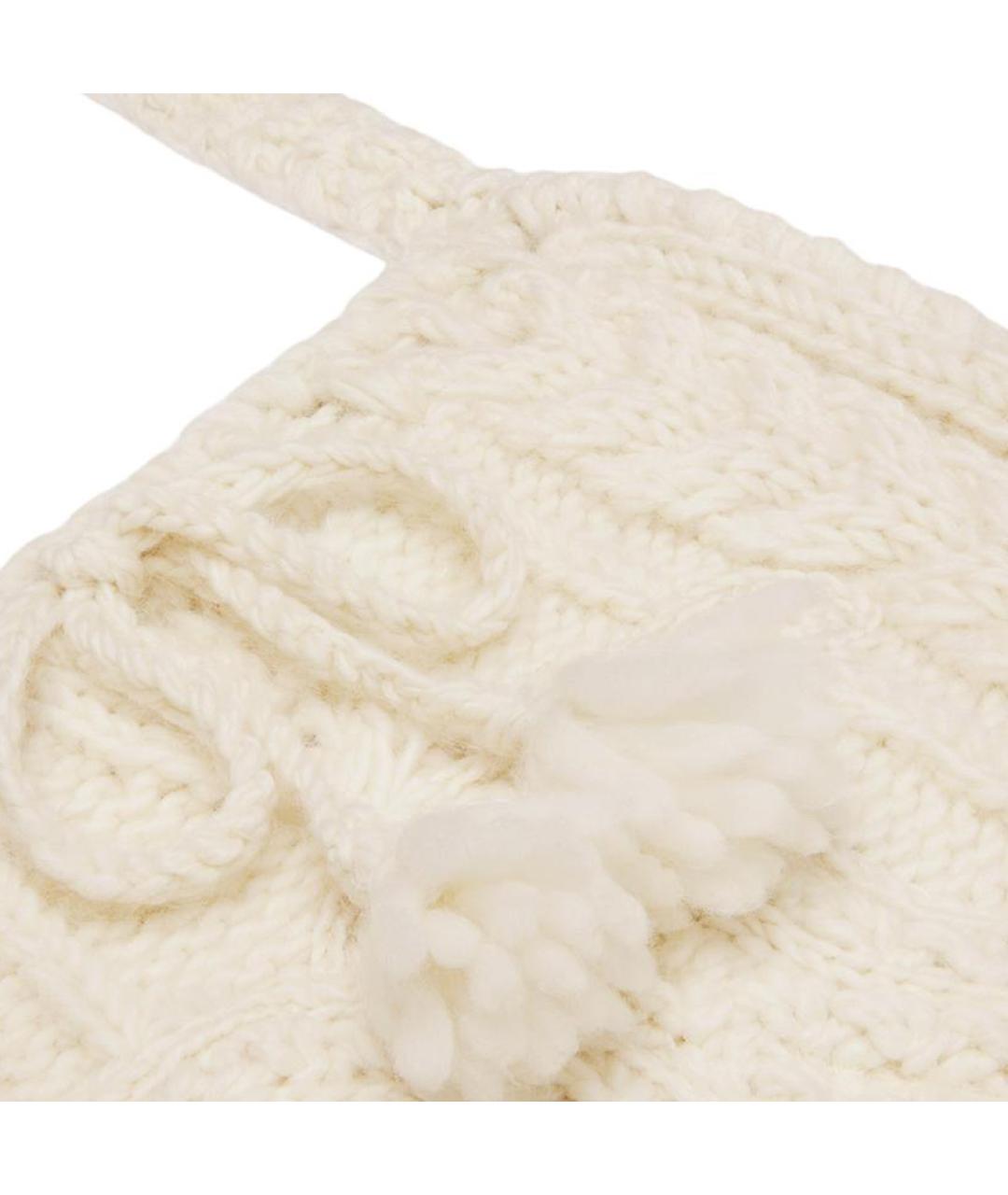 CELINE Бежевая шерстяная сумка через плечо, фото 3