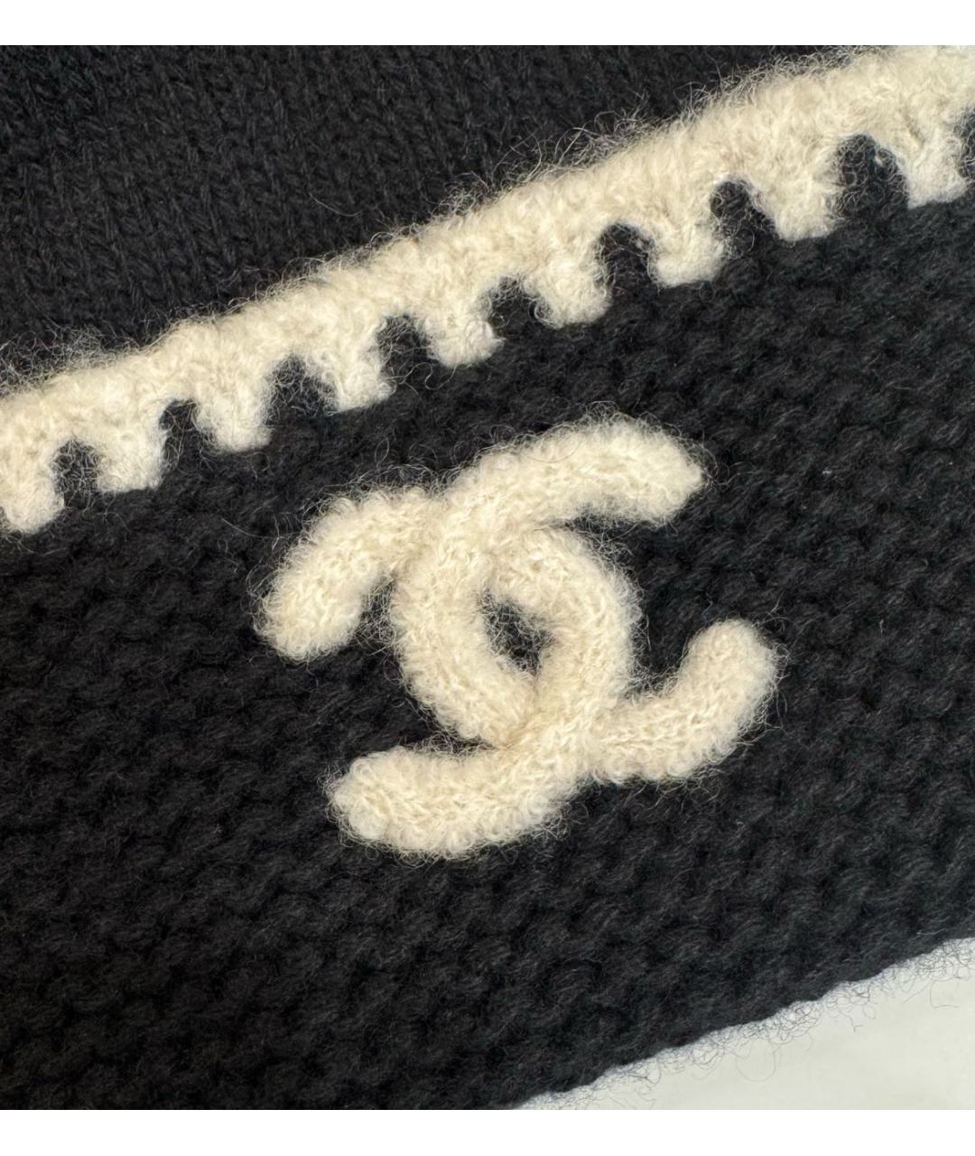 CHANEL Черная кашемировая шапка, фото 4