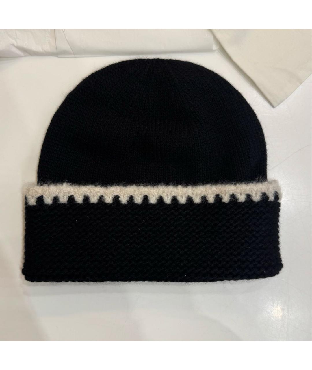 CHANEL Черная кашемировая шапка, фото 2