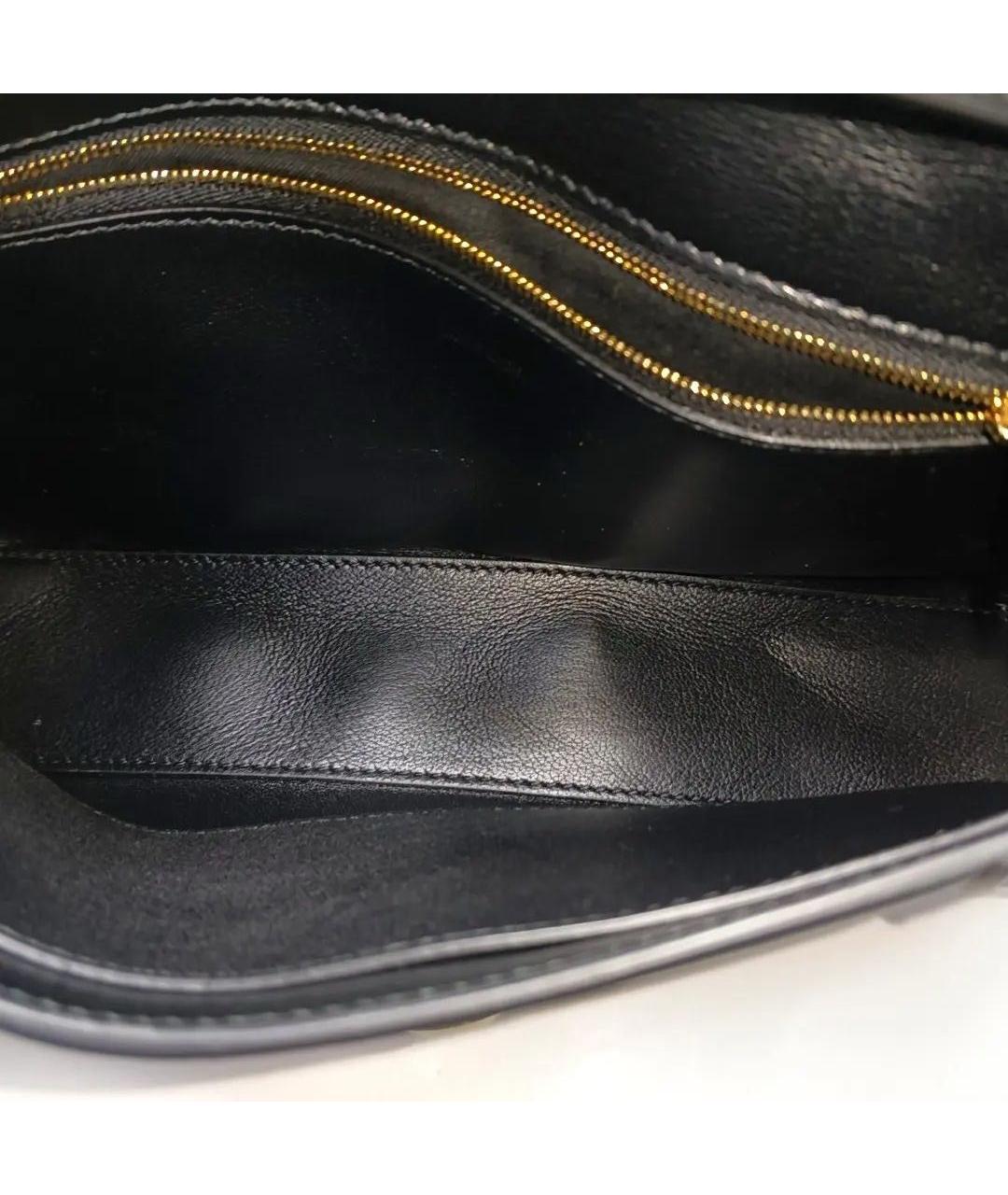 BALENCIAGA Черная кожаная сумка через плечо, фото 6