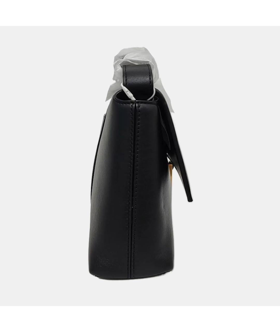 BALENCIAGA Черная кожаная сумка через плечо, фото 3