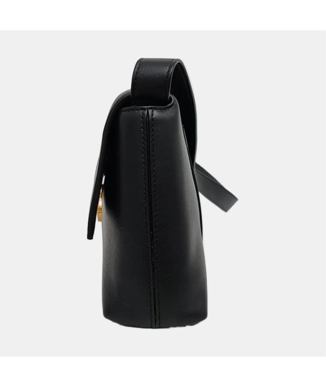 BALENCIAGA Черная кожаная сумка через плечо, фото 2