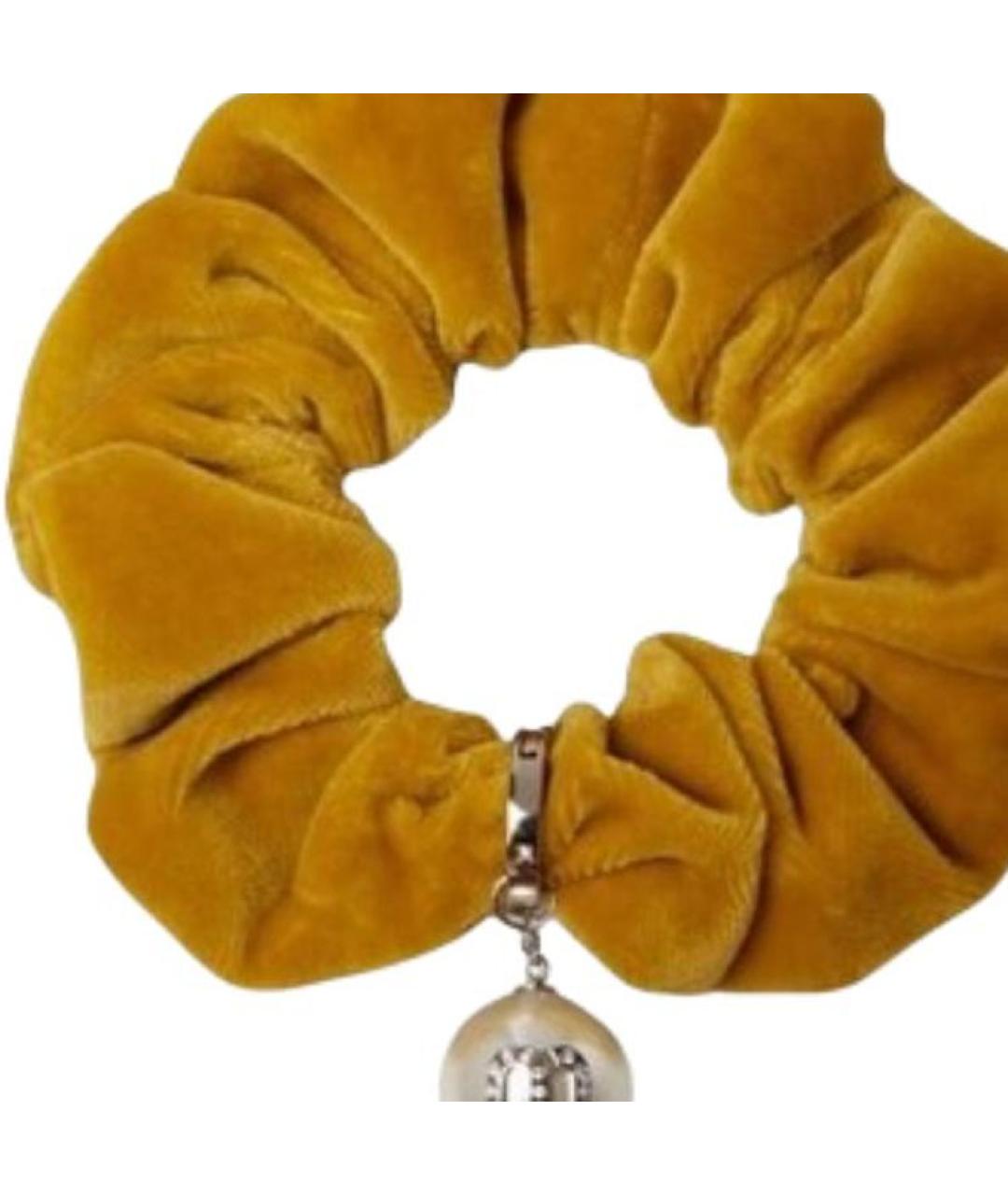 MIU MIU Коричневая резинка, фото 3