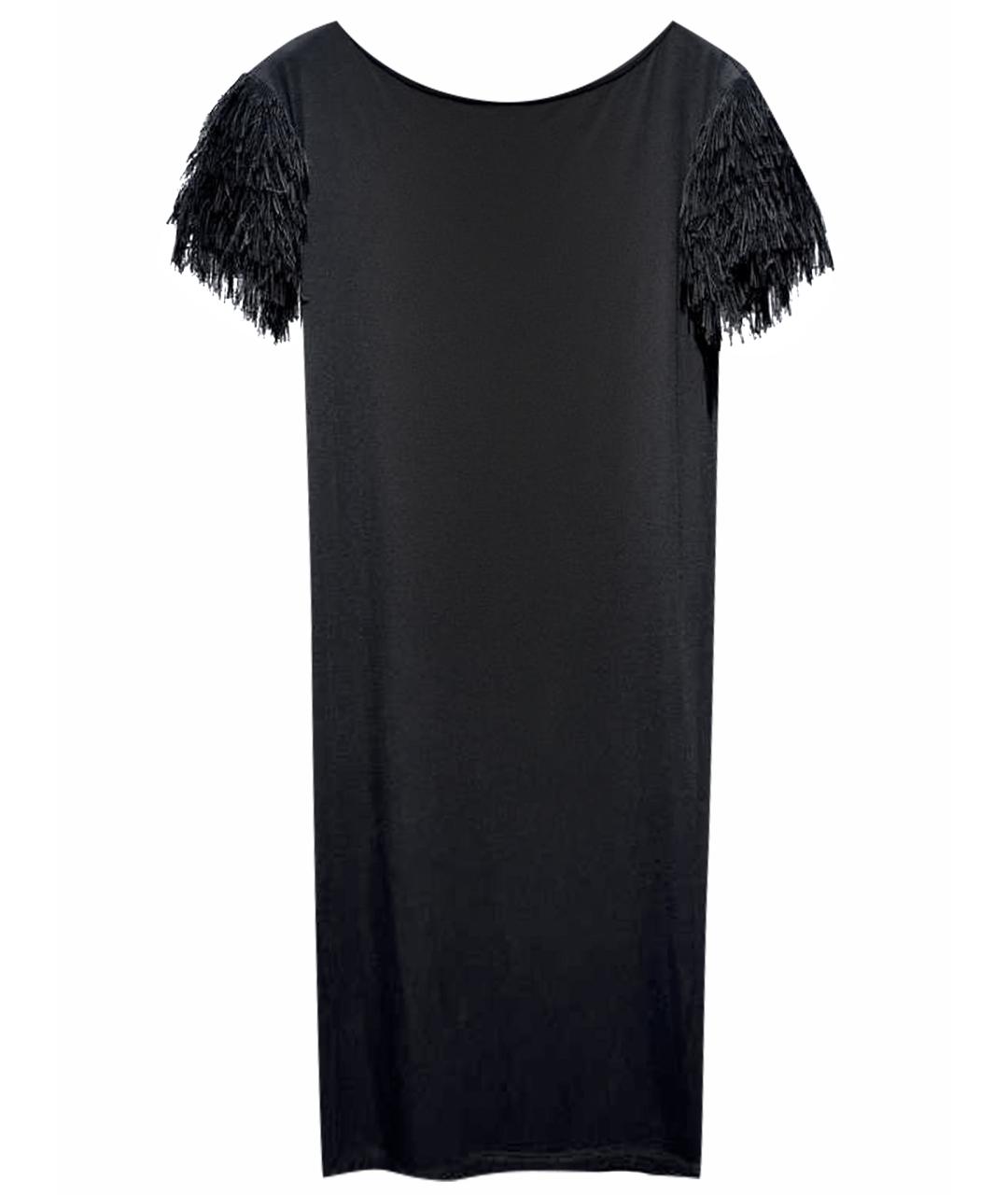 ROBERTO CAVALLI Черное вискозное коктейльное платье, фото 1