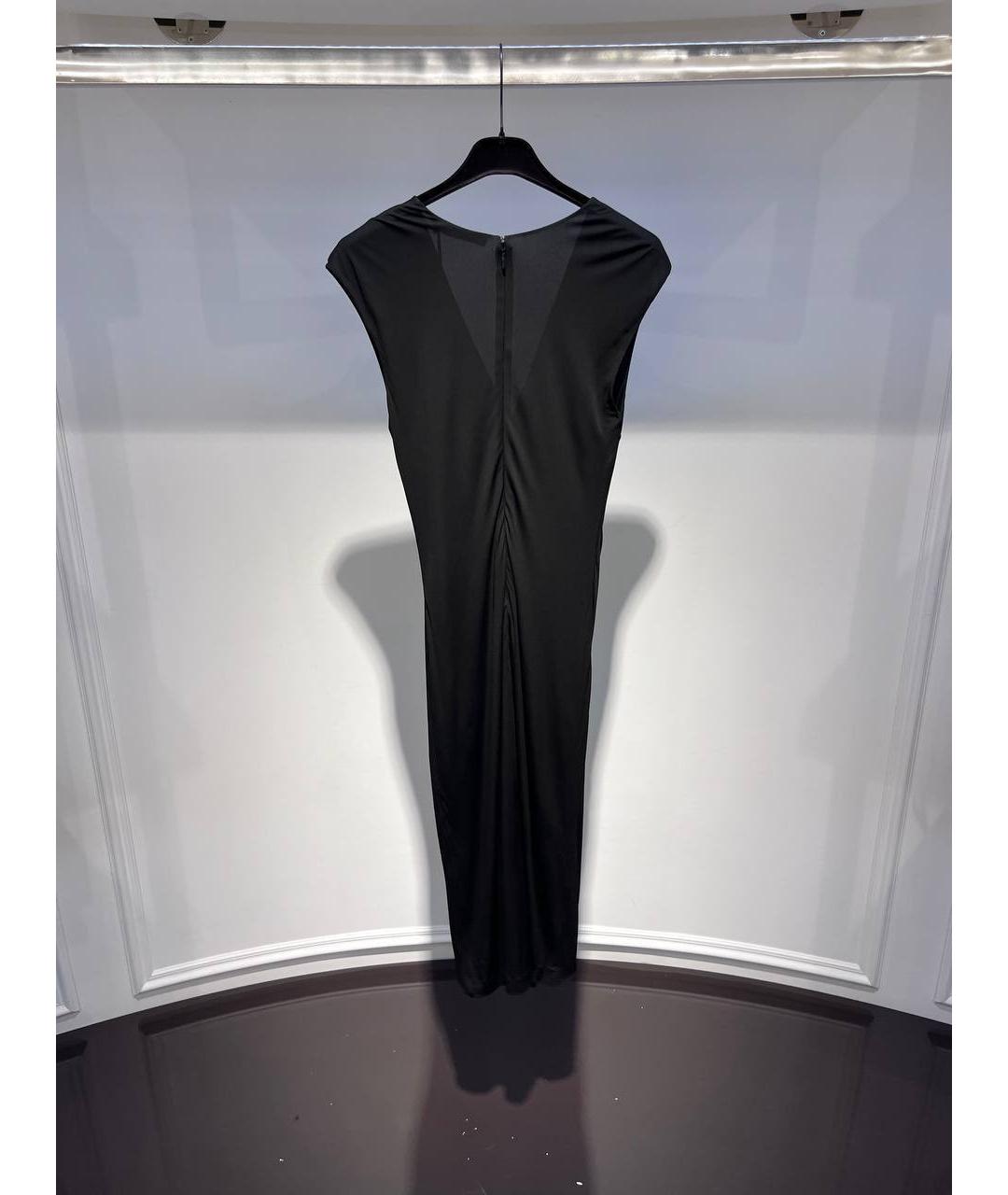 ROBERTO CAVALLI Черное шелковое коктейльное платье, фото 4