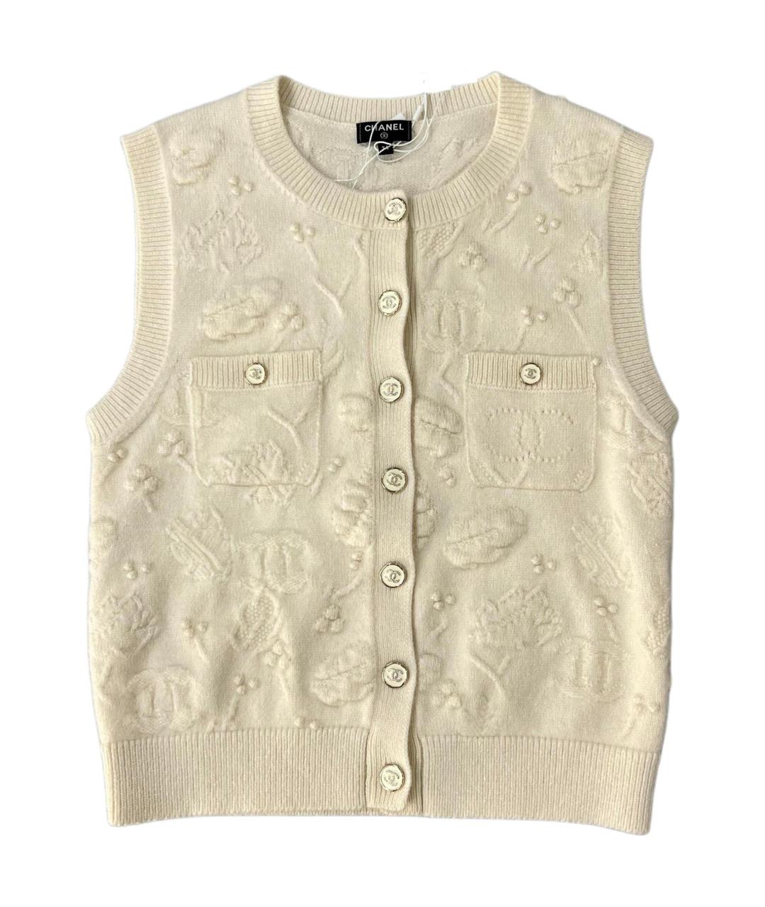 CHANEL Белая жилетка, фото 1