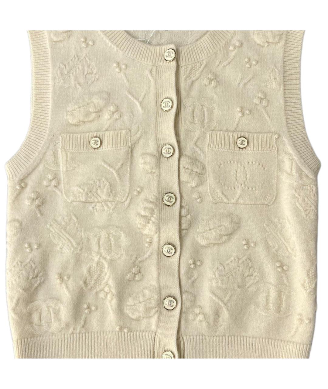 CHANEL Белая жилетка, фото 3