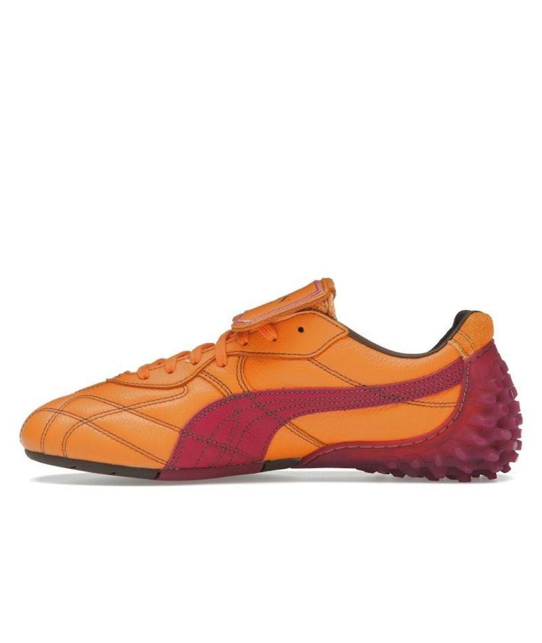 FENTY X PUMA Оранжевое кожаные кроссовки, фото 5