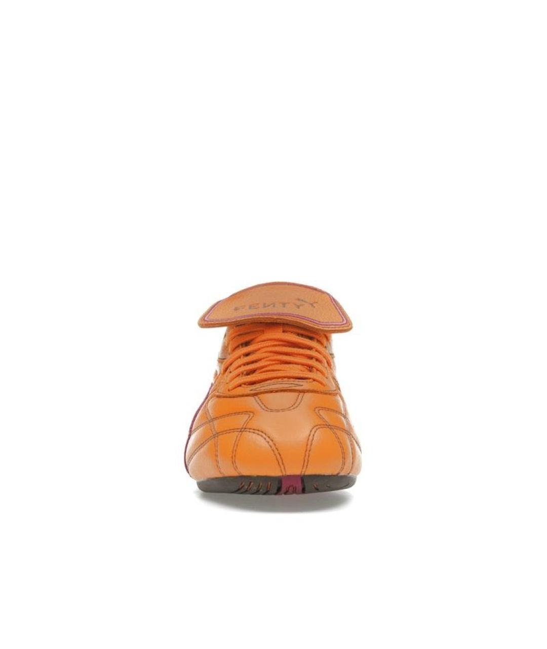 FENTY X PUMA Оранжевое кожаные кроссовки, фото 6
