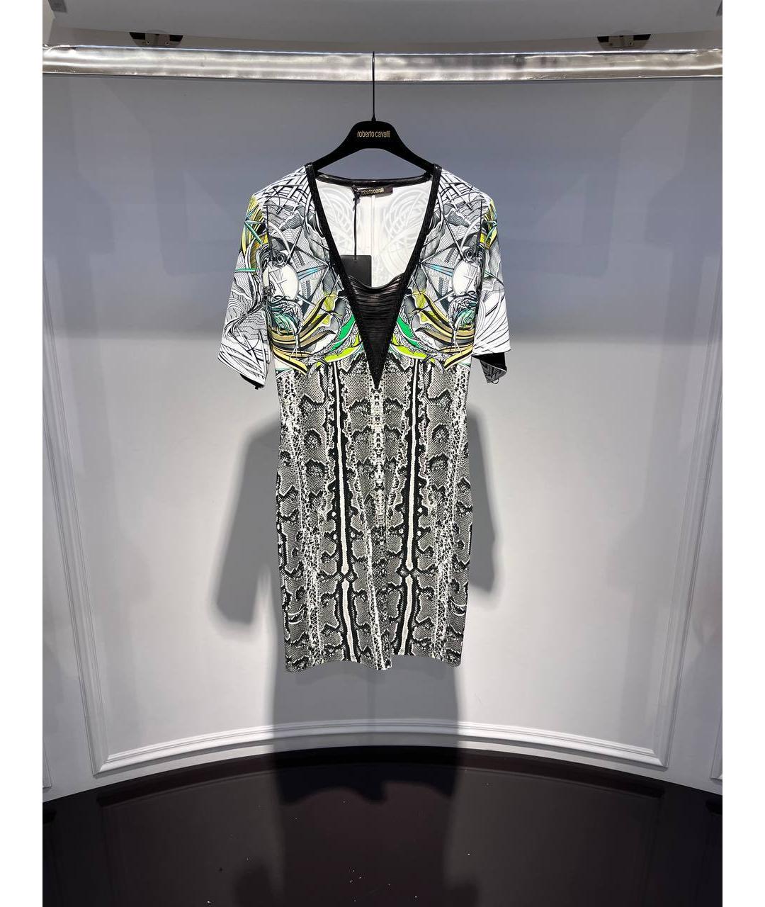 ROBERTO CAVALLI Мульти вискозное платье, фото 4