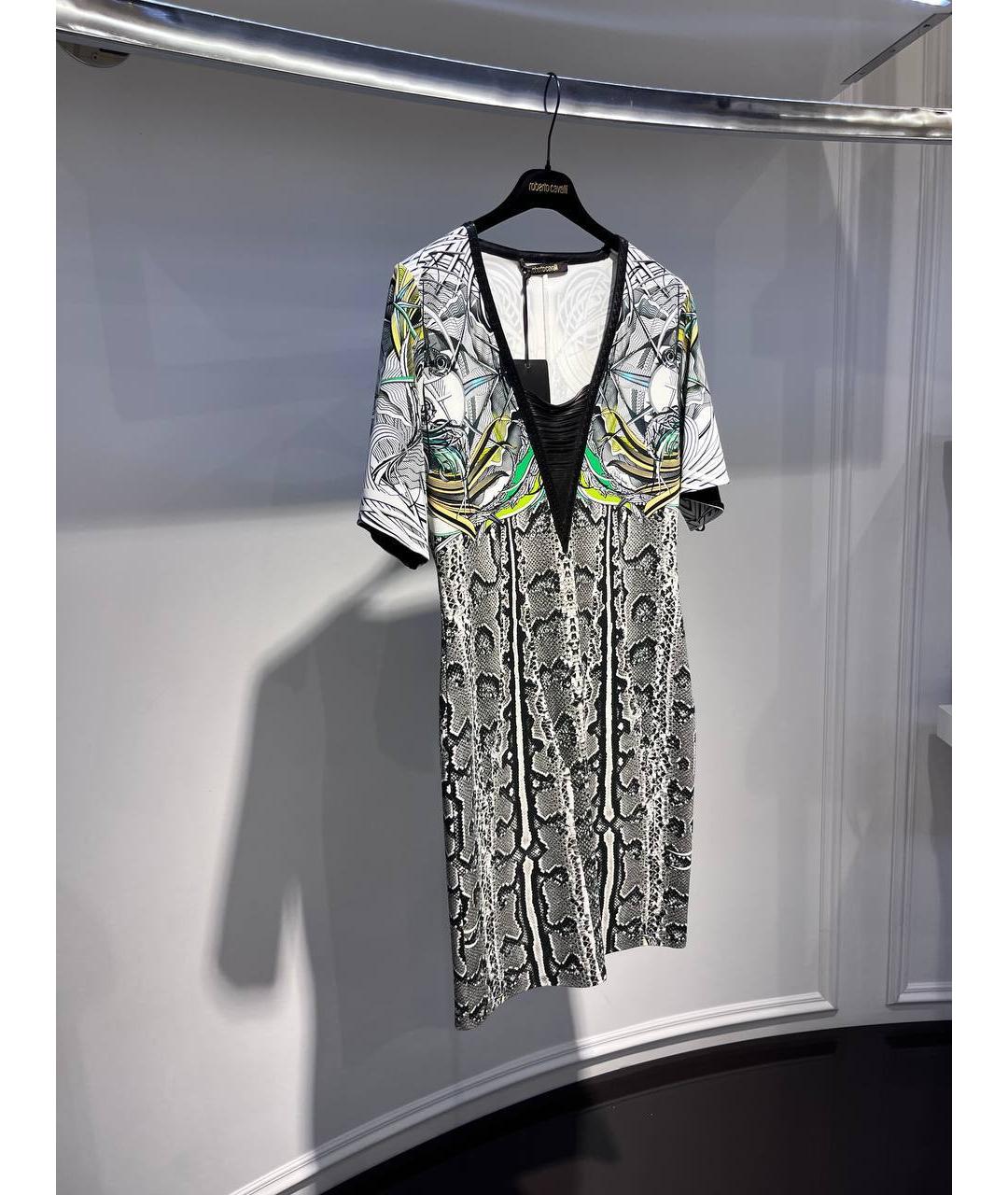 ROBERTO CAVALLI Мульти вискозное платье, фото 2