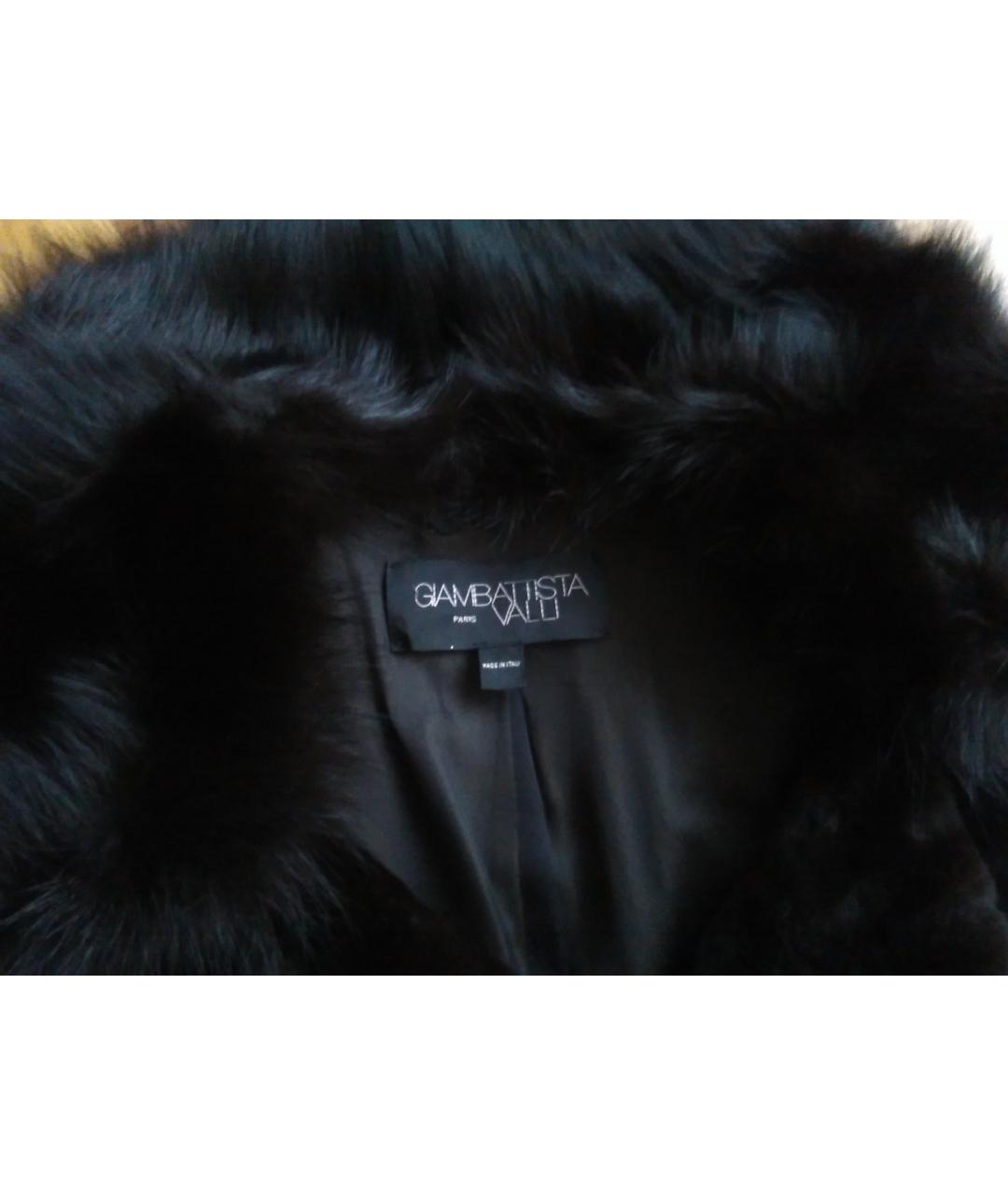 GIAMBATTISTA VALLI Коричневая меховая шуба, фото 3