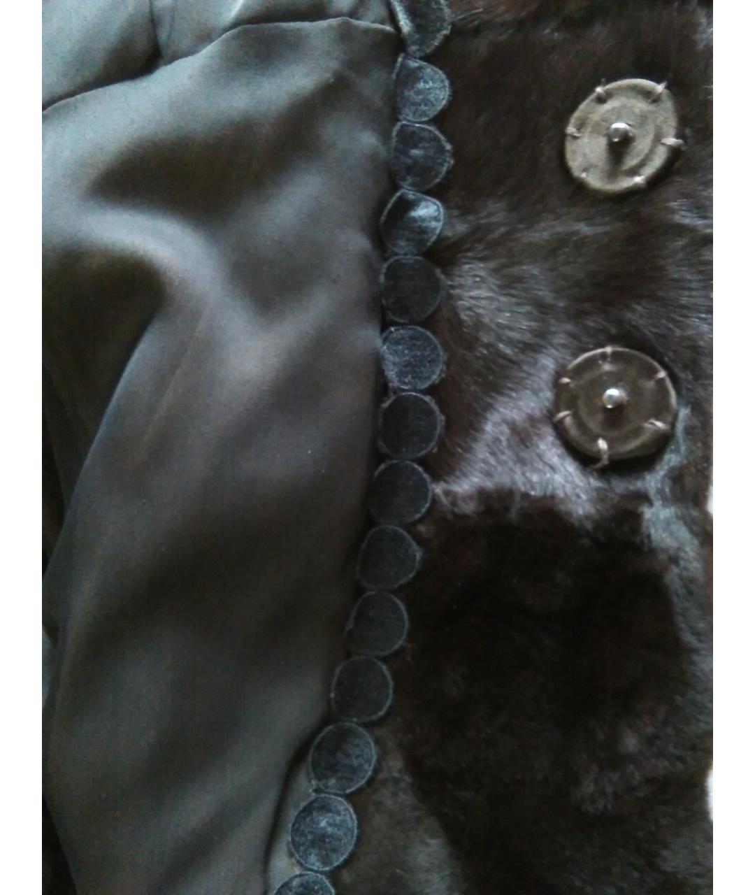 GIAMBATTISTA VALLI Коричневая меховая шуба, фото 4