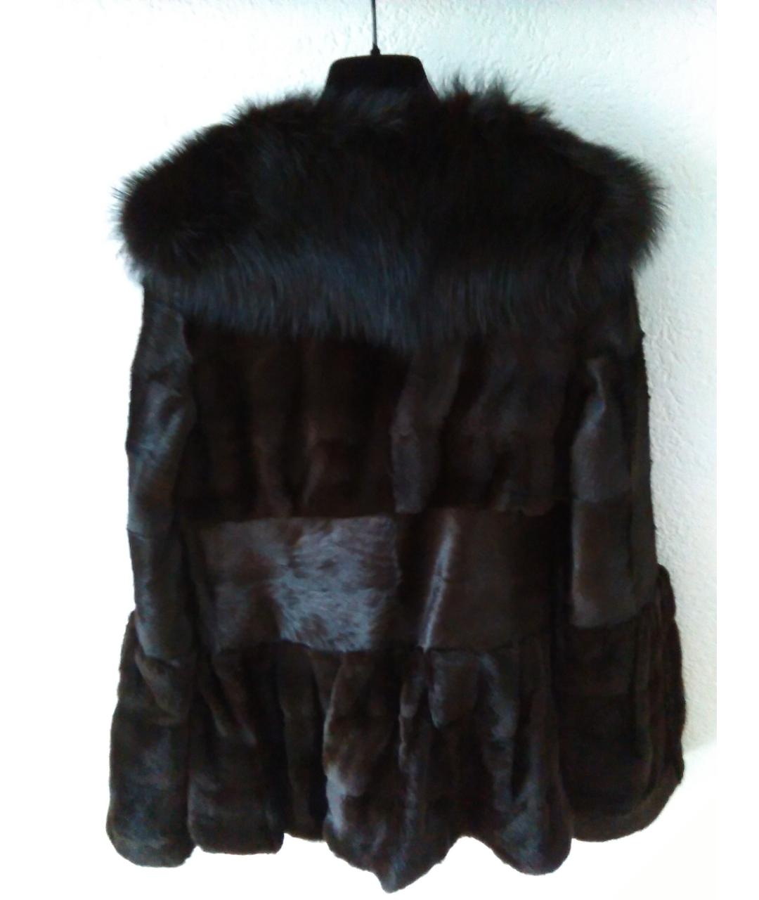 GIAMBATTISTA VALLI Коричневая меховая шуба, фото 2