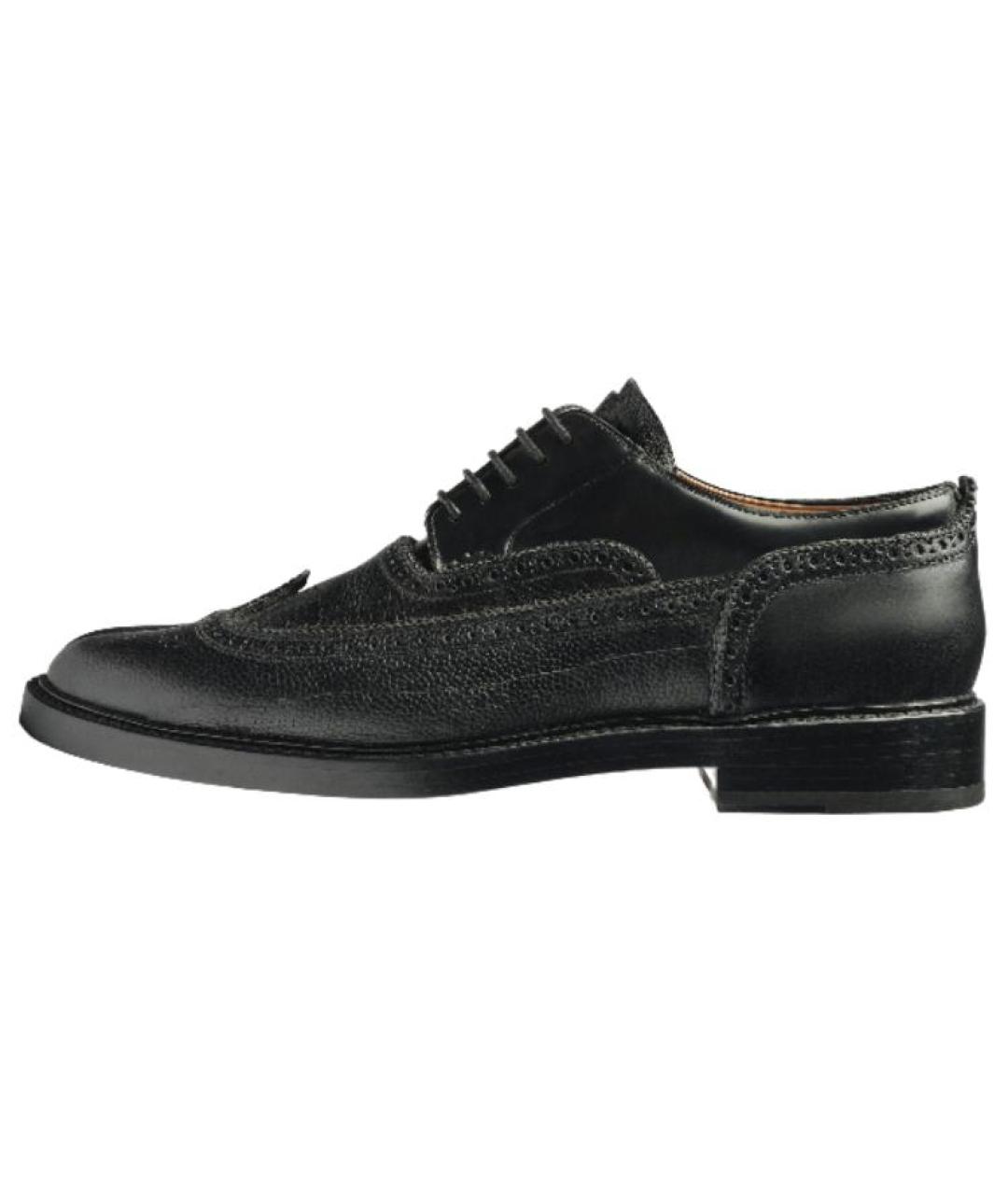 MAISON MARGIELA Черные кожаные туфли, фото 2