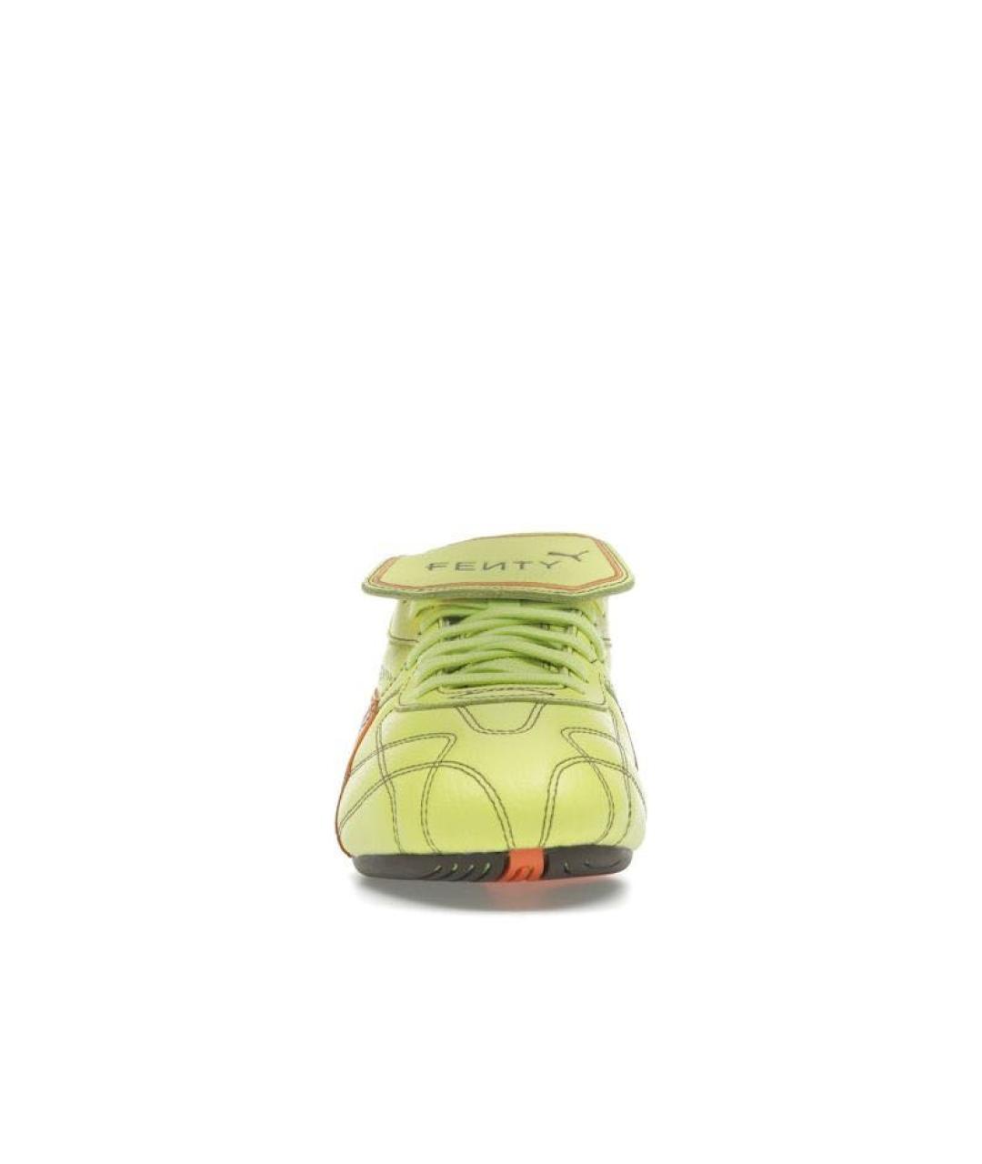 FENTY X PUMA Салатовые кожаные кроссовки, фото 6