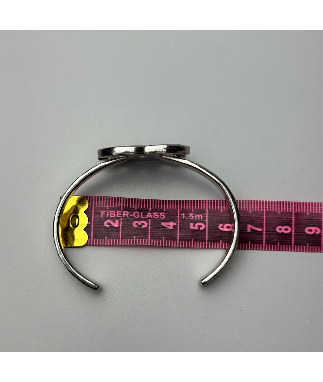 CHANEL Серебрянный металлический браслет, фото 8