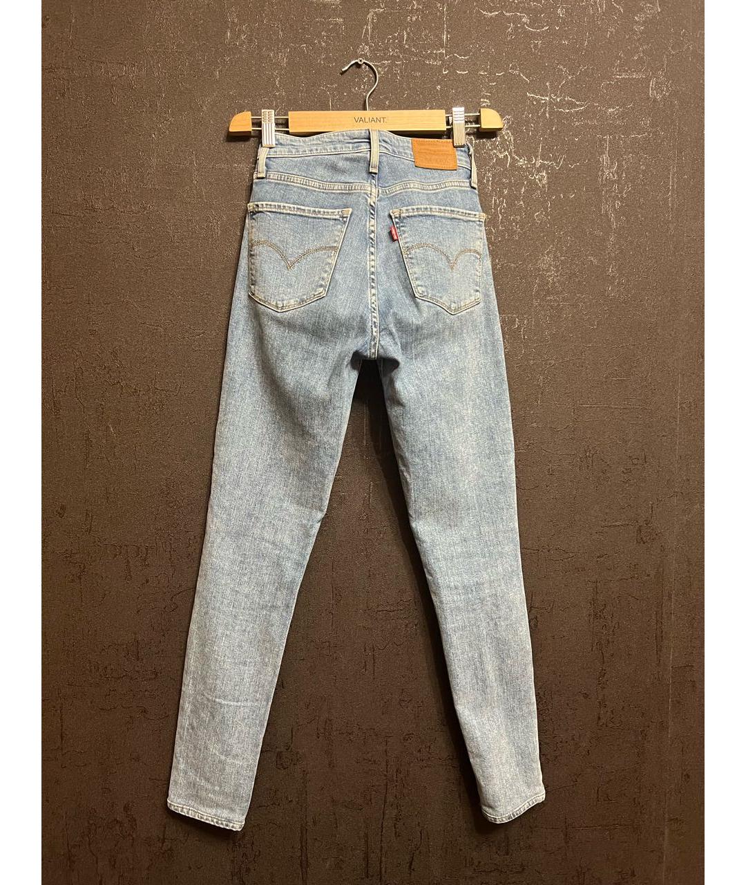 LEVI'S Голубые хлопковые джинсы слим, фото 2