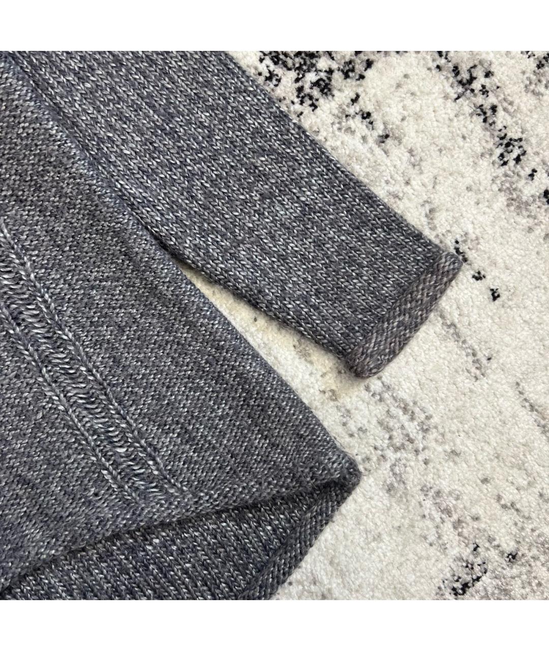 HELMUT LANG Серый шерстяной джемпер / свитер, фото 3
