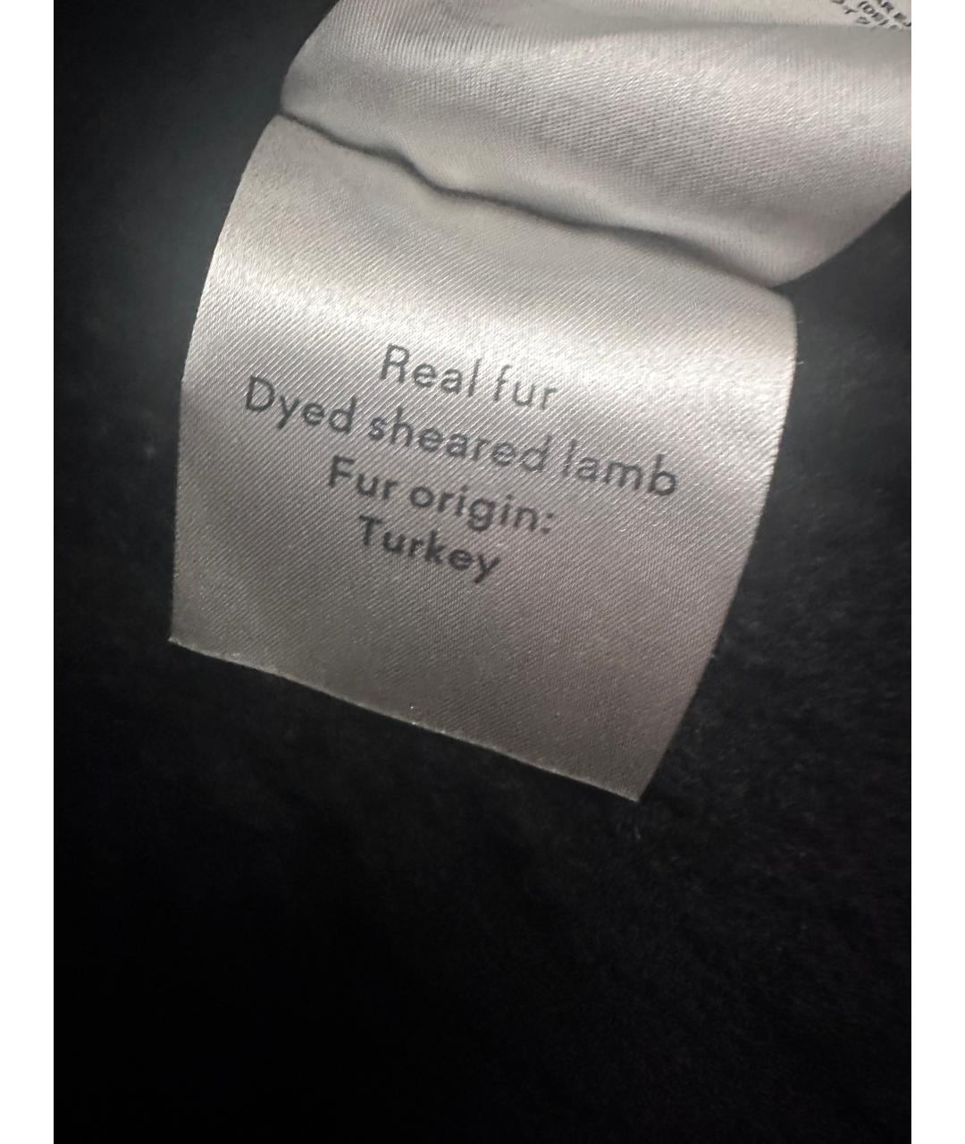 ACNE STUDIOS Черная кожаная дубленка, фото 4