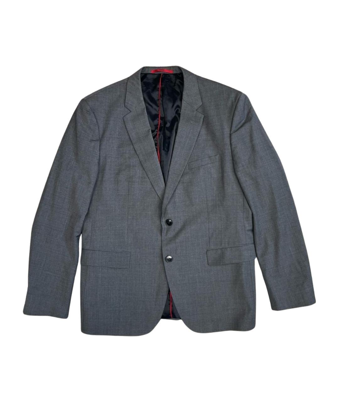 HUGO Антрацитовый шерстяной пиджак, фото 1