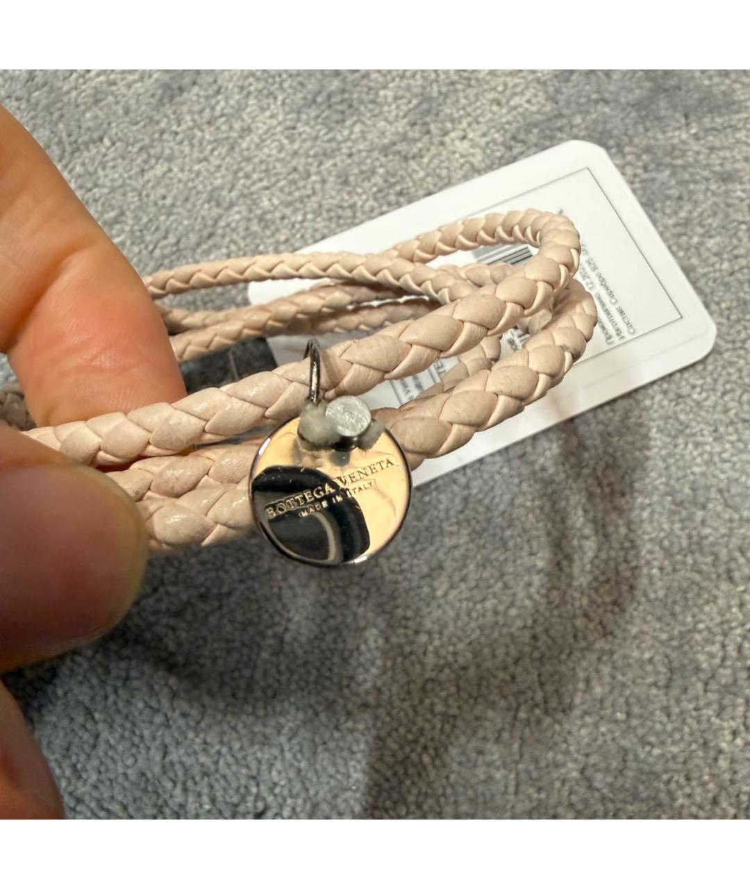 BOTTEGA VENETA Розовый брелок, фото 2